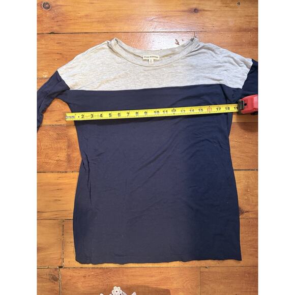 Zenana Outfitters Blue&Gray Long Sleeve Super Soft Tunic Top Size M - Picture 4 of 5